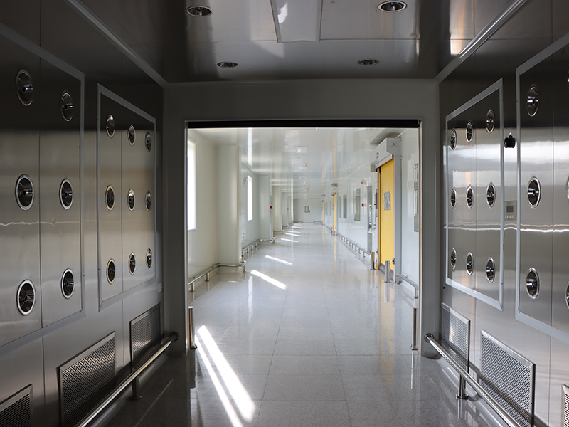 Clean workshop air shower door